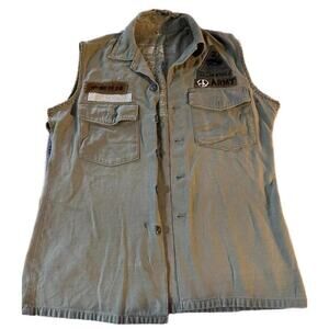 The Great China Wall Vintage Army sleeveless shirt